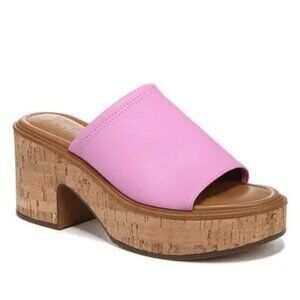 NWOB Naturalizer Cassie Platform Mule Slide Sandal - Pink Sz 8